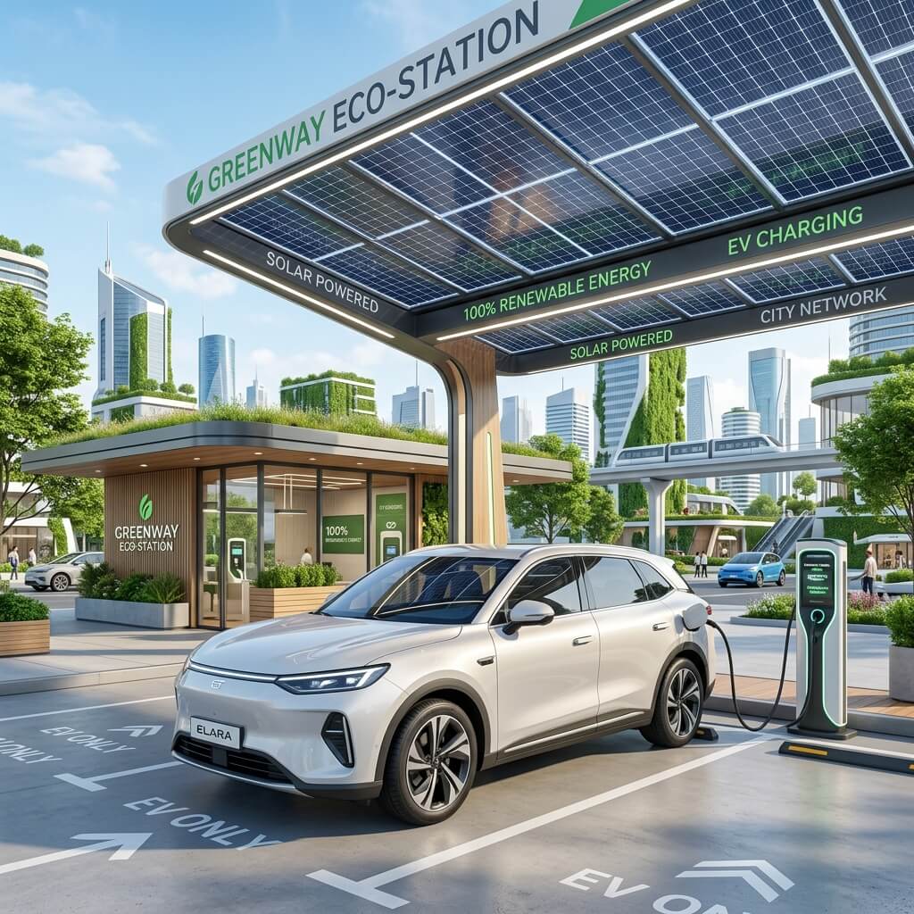 Electric SUV Vehicle Charging